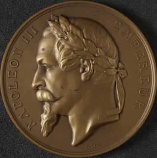 Suez Canal medal: Joining of the Two Seas