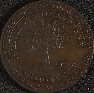 Hereford halfpenny token,