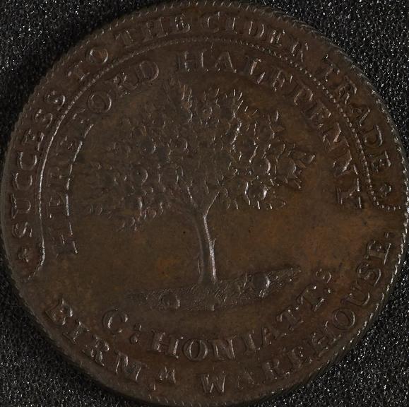 Hereford halfpenny token,