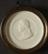 Framed plaster medallion commemorating Laurent Lavoisier