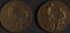 Two bronze medals commemorating Michael Eugene Chevreul