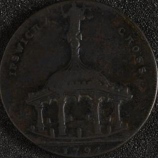 Ipswich halfpenny token, 1794