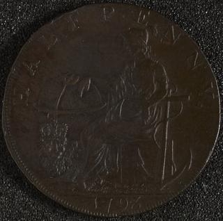 Norwich halfpenny for haberdasher, 1793