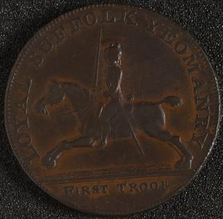 Blything halfpenny token, 1794