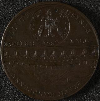 Token, copper, 28mm diameter. Perth halfpenny