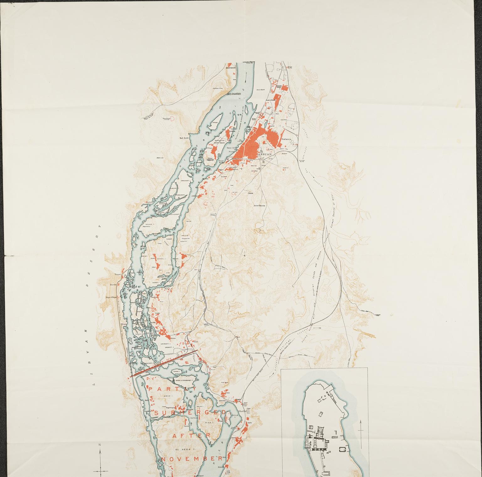 map of Assuan | Science Museum Group Collection