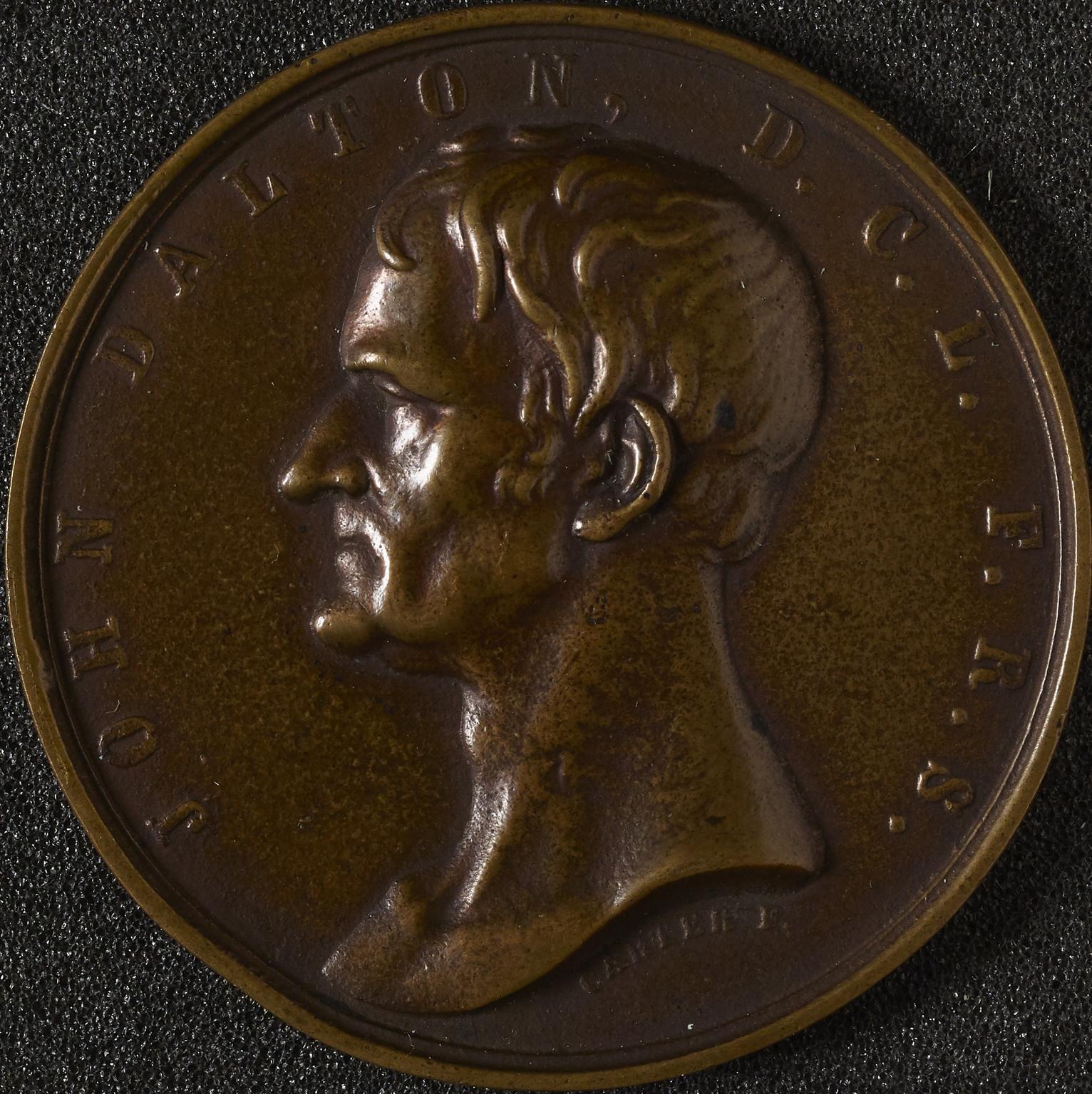 Bronze Medal Commemorating the British Association Meeting, 1842 and John Dalton