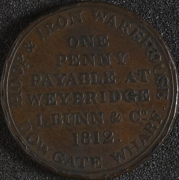 Weybridge penny token