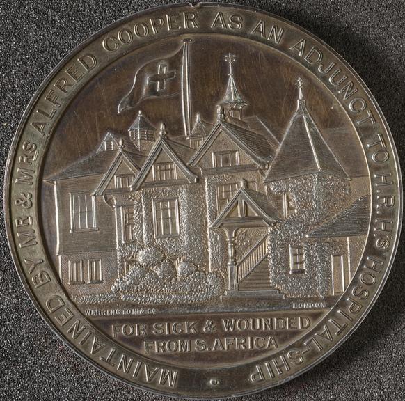 Medal, silvered, souvenir of Princess of Wales' military