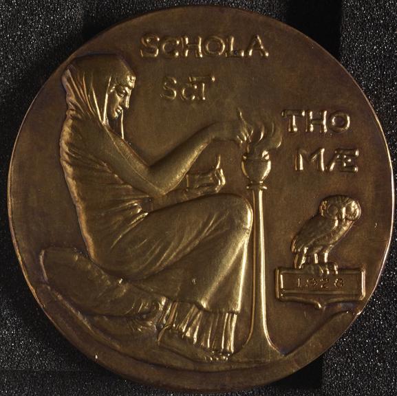 Medal, gilt, St Thomas's Hospital School