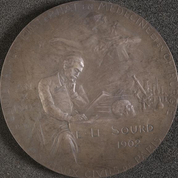 Silver plated bronze medal