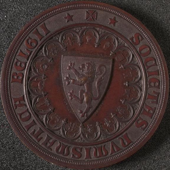 Bronze membership medal of the Societes Numismatica Belgii