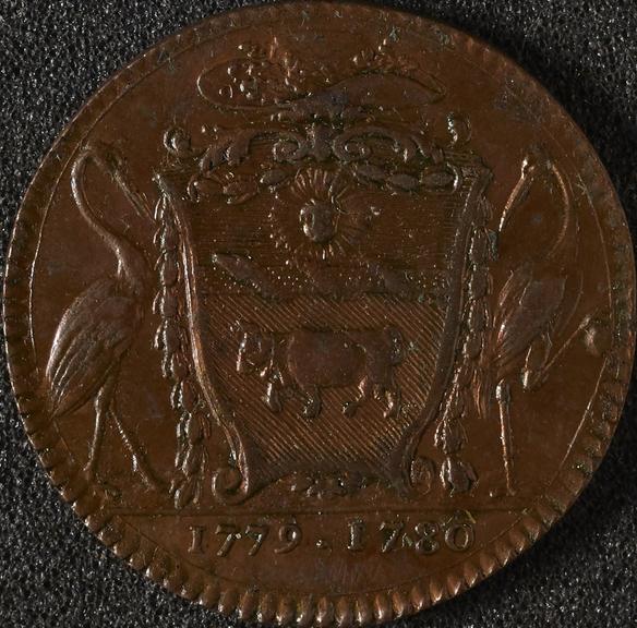 Copper medal commemorating Thomas Le Vacher de la Feutrie as