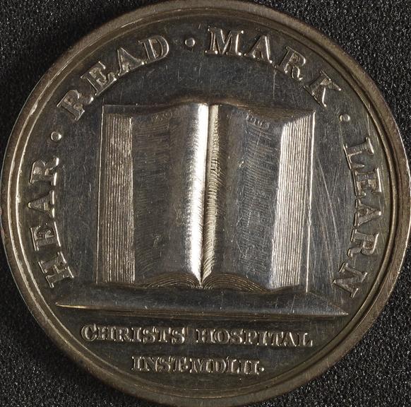 Medal awarded to Edward Jones by Christ's Hospital