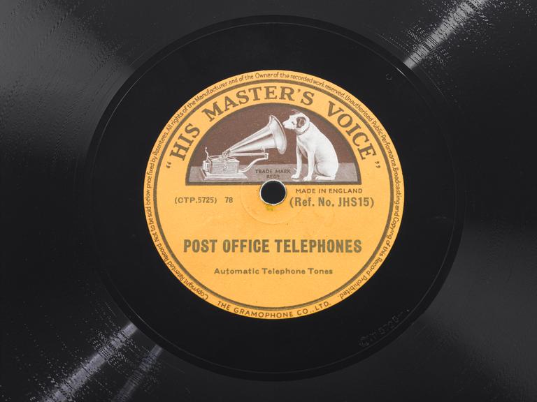 'Post Office Telephones automatic telephone tones' gramophone record