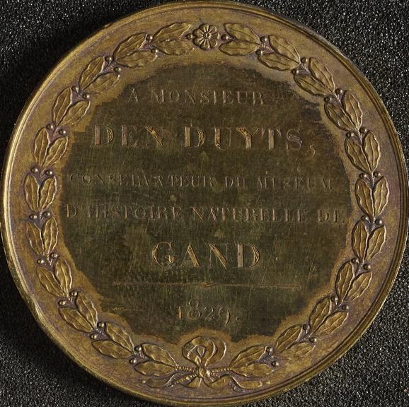 Gold medal awarded to Mr. Den Duyts