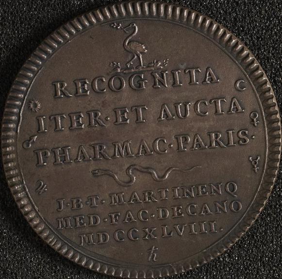 Medal, silver, commemorating J.B.T. Martinenq