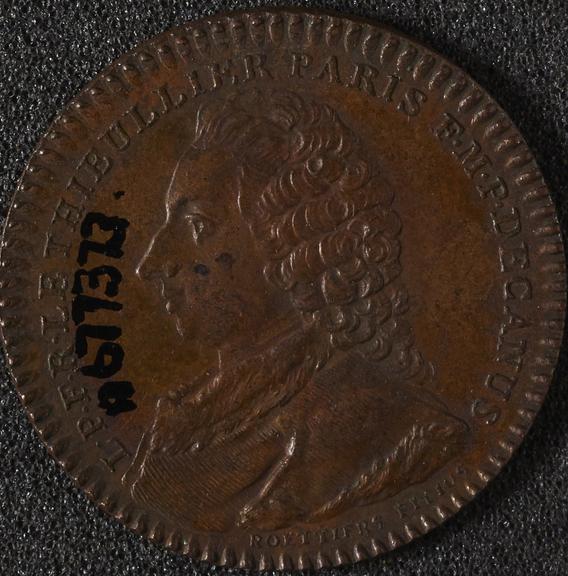 Medal, copper, commemorating Louis-Pierre-Felix-Rere Le