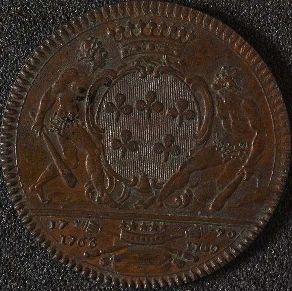 Medal, copper, commemorating Louis-Pierre-Felix-Rere Le