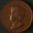 Bronze medal presented in 1822nto Dr. Heinrich Meyer by D. Loos