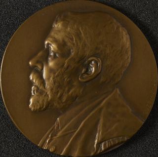 Bronze medal to commemorate E. Masoin (1844-1915)