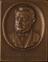 Rectangular bronze plaque depicting Robert Mayer