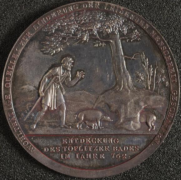Medal, silver, appears to be commemorative of  the