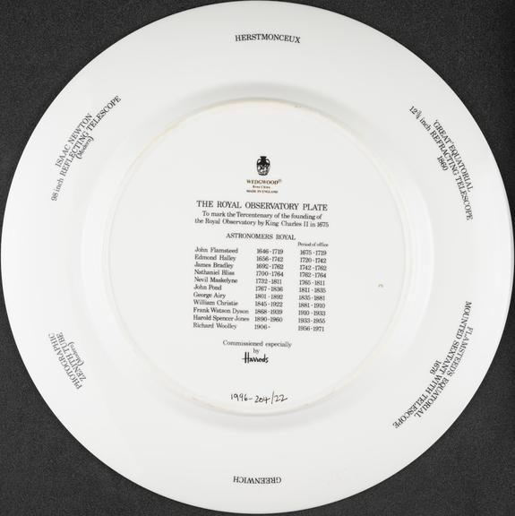 Commemorative plate