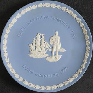 Commemorative plate, Captain Matthew Flinders R.N.