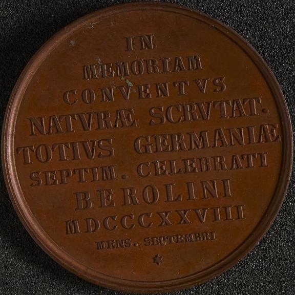 Bronze medal by Koenig and Loos commemorating Lorenz Oken and