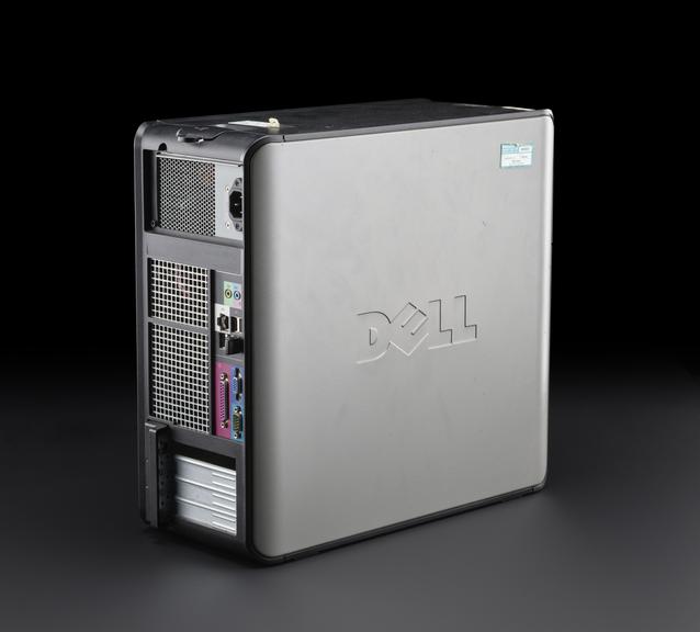 Dell desktop computer with LAN cable