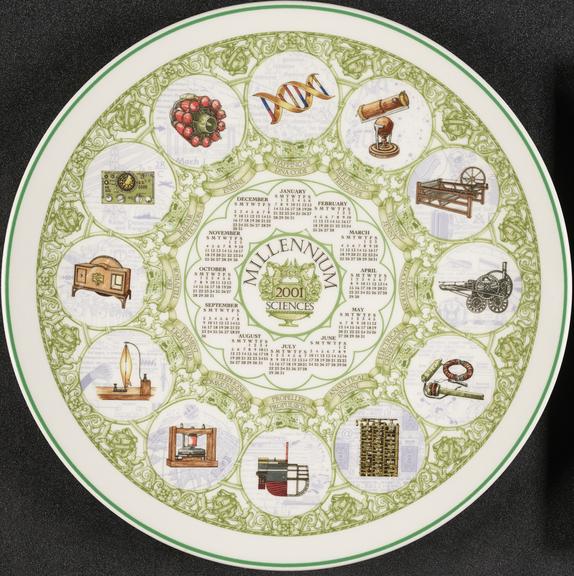 　MILLENNIUM　CALENDAR PLATE 2001 Millennium 2001 Sciences | Science Museum Group Collection
