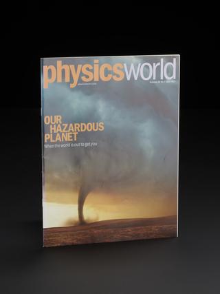 Physics World magazine issue with article on third detected black hole merger