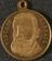 Gilt pendant medal commemorating inauguration of statue to F.V