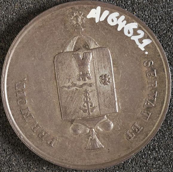 Silver medal commemorating Antoine Portal