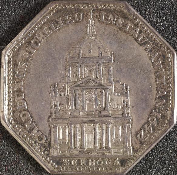 Silver medal, issued by the Sorbonne, France, 1642