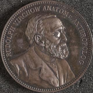 Silver medal to commemorate Rudolph Virchow