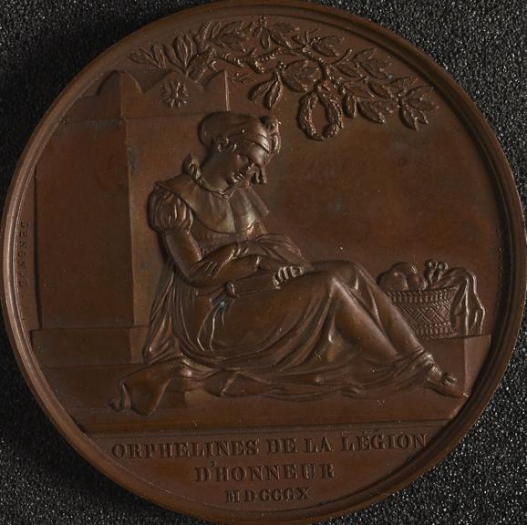 Circular bronze medal