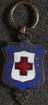 Enamelled pendant badge with red cross