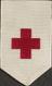 Silk Red Cross ribbon worn by nurses, European, 1914-1920