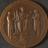 Circular bronze medal