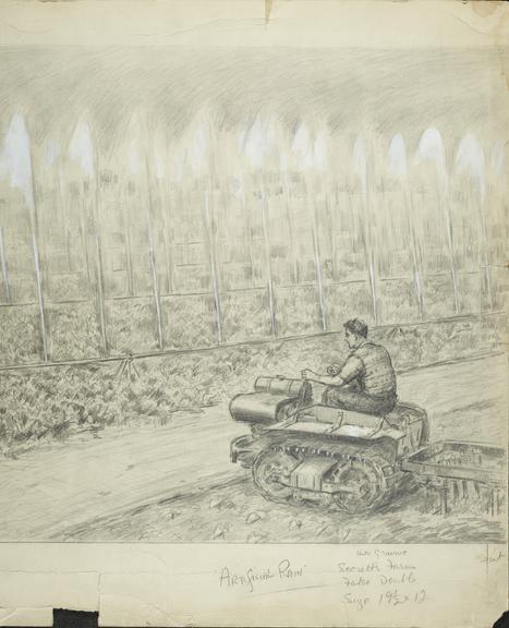 Pencil sketch by Bryan de Grineau