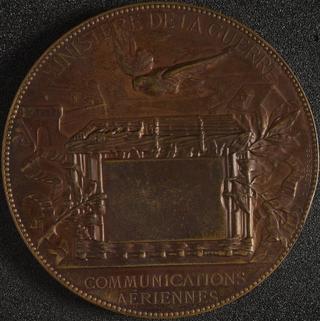 Circular bronze medal