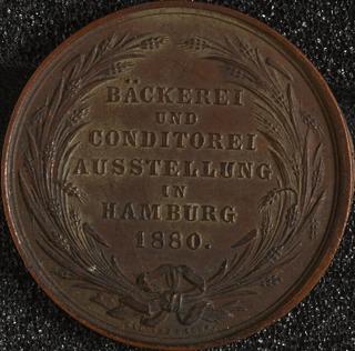 Medal, Backerei Und Conditorei Ausstellung in Hamburg 1880