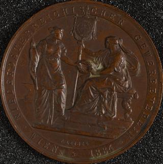Medal, Neiderosterreichischer Gewerbeverein. Wien 1884