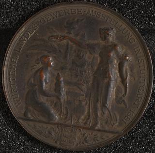 Medal, Wurttemb. Landes – Gewerbe – Ausstellung In Stutgart 1881