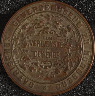 Medal, Bayerisches Gewerbemuseum Zu Nurnberg