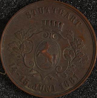 Medal, Stuttgart 14 – 15 Juni 1881