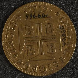 18th Century Gold Quarter-Doubloon coin (Portugal)