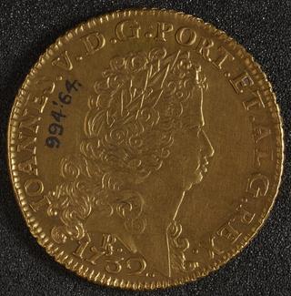 Gold Doubloon coin of John V (Portugal)